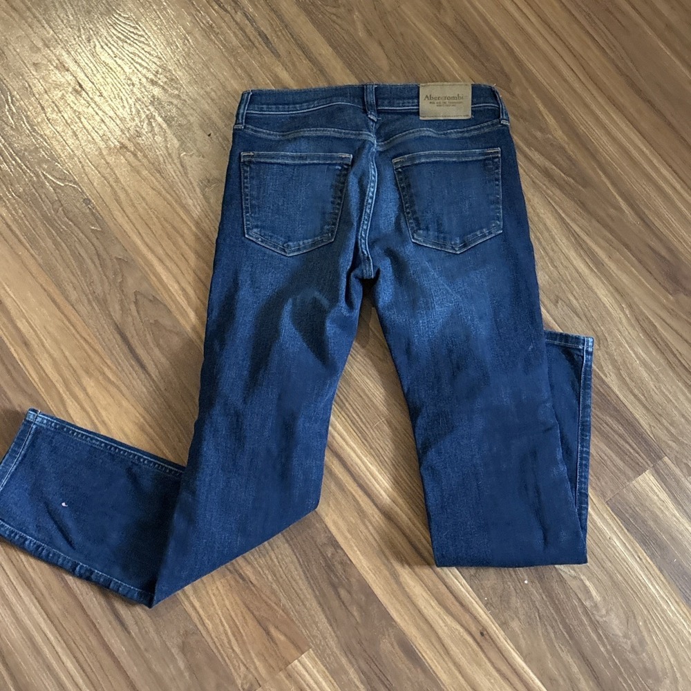 Abercrombie Kids Girls Sz 11/12 Long Skinny Distressed Jeans EUC - Picture 6 of 6